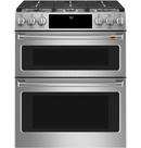 Cafe™ Stainless Steel 29-7/8 in. Gas 6-Burner Sealed Slide-in Range 
