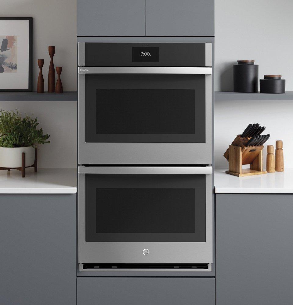 GE® Stainless Steel 29-3/4 in. 10 cu. ft. Double Oven 