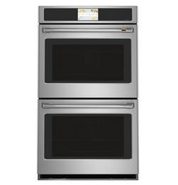 29-3/4 in. 10 cu. ft. 40A Drop Down Wall Mount Double Oven in Stainless Steel with Brushed Stainless