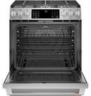 Cafe™ Stainless Steel 29-7/8 in. Gas 6-Burner Sealed Slide-in Range 