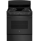 GE&reg; Black 30 in. Electric 4-Burner Coil Freestanding Range 