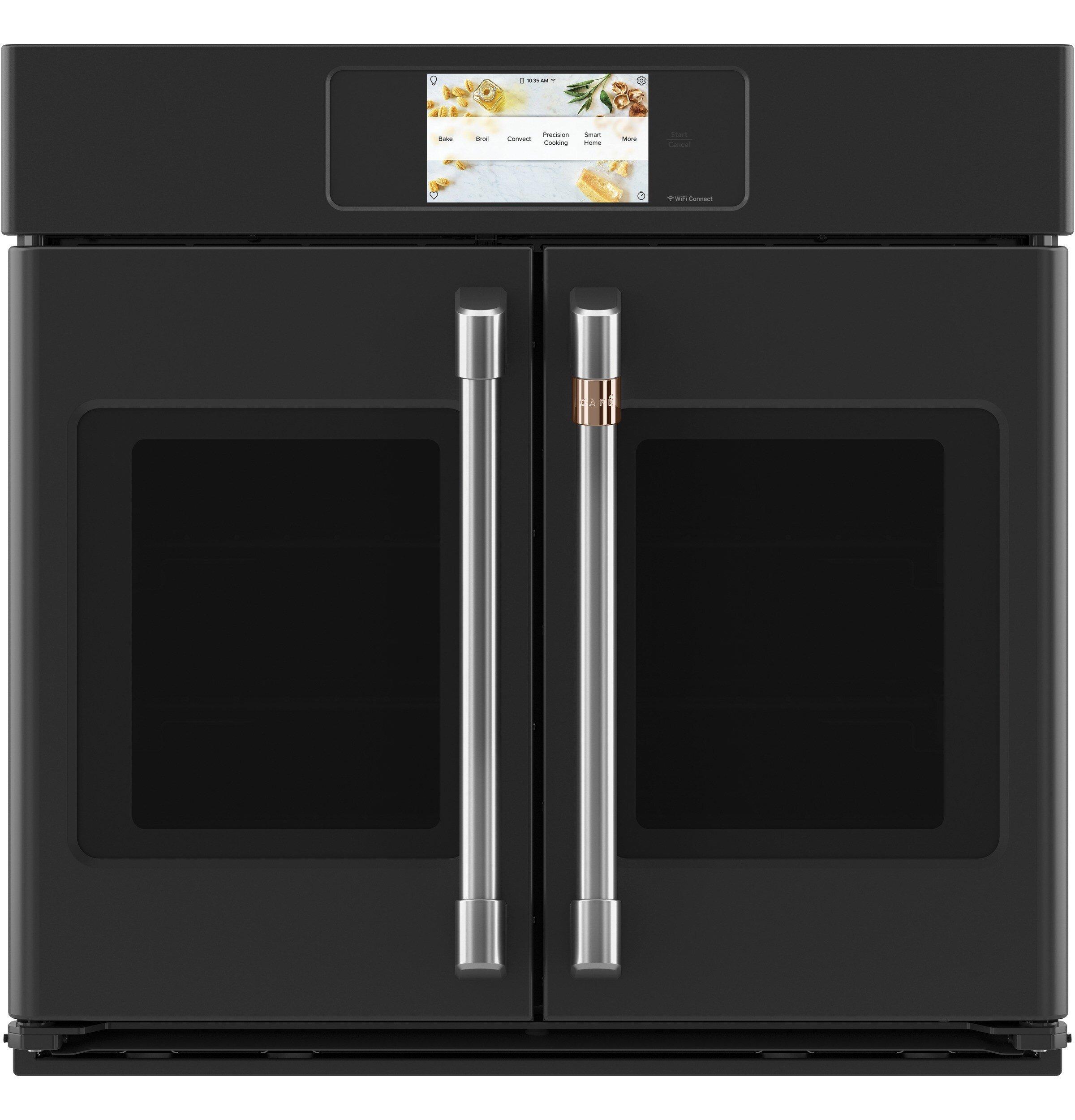 GE Caf&eacute; Matte Black 29-3/4 in. 5 cu. ft. Single Oven 