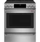 Cafe™ Stainless Steel 29-7/8 in. Electric 5-Burner Radiant Smoothtop Slide-in Range 