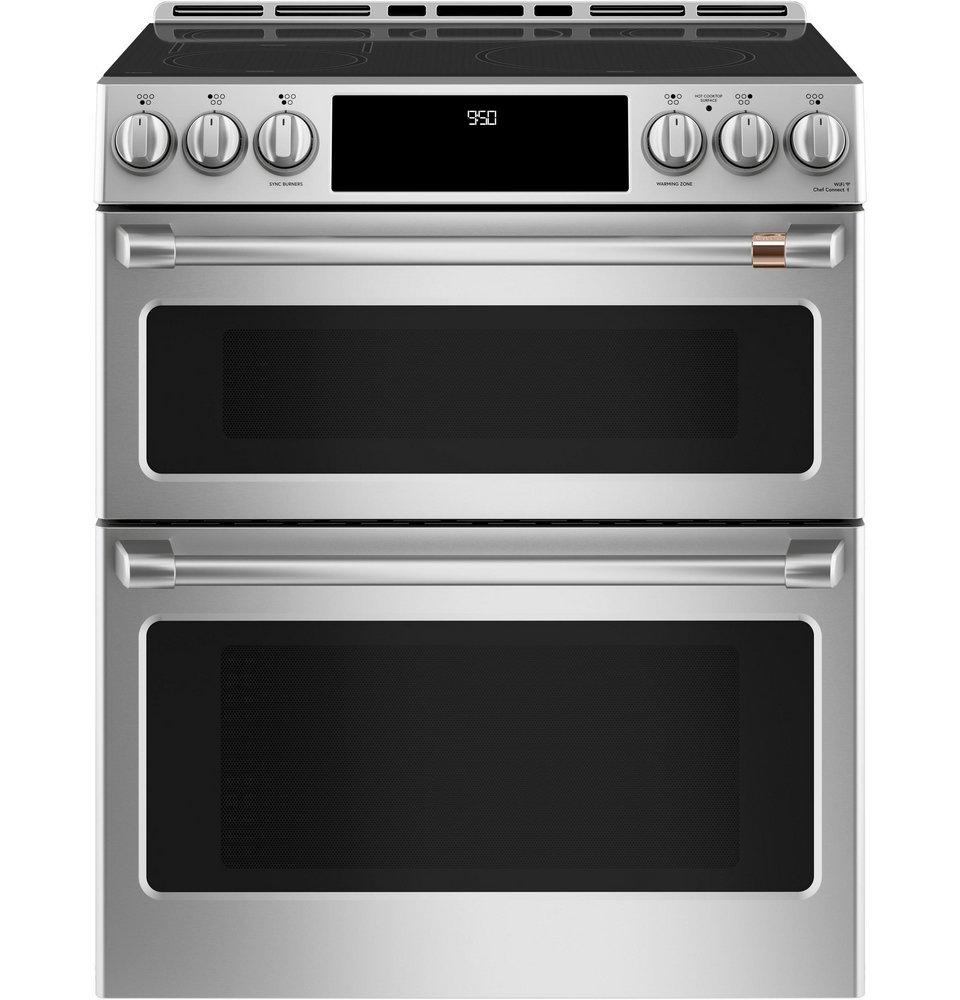 Cafe™ Stainless Steel 29-7/8 in. Electric 5-Burner Induction Slide-in Range 