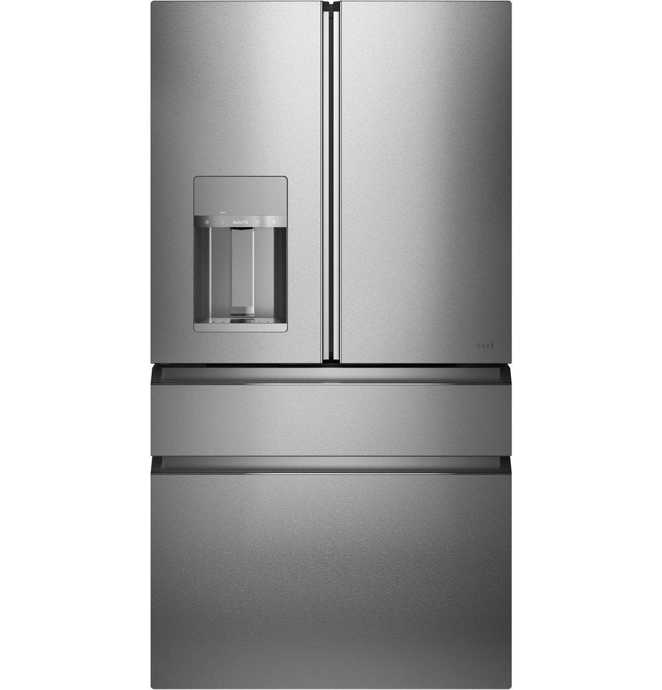 Cafe&trade; Platinum Glass 35-5/8 in. 27.8 cu. ft. French Door Refrigerator 