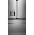 Cafe&trade; Platinum Glass 35-5/8 in. 27.8 cu. ft. French Door Refrigerator 