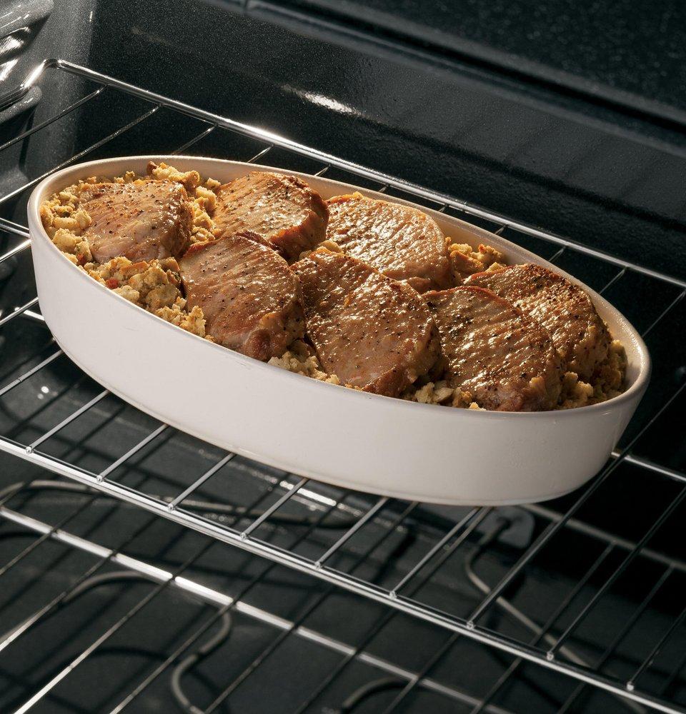 GE&reg; White 30 in. Electric 4-Burner Coil Freestanding Range 