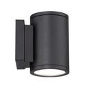 WAC Lighting Black 32W 1-Light LED Wall Sconce 