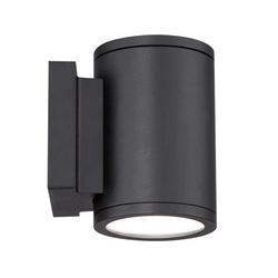 32W 1-Light LED Wall Sconce in Black