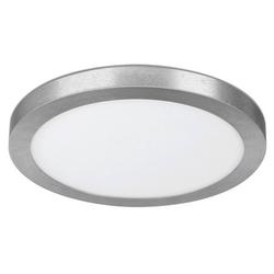 15" D 22.5W Integrated LED Color Selectable Flush Mount Disk Ceiling Light Fixture in Brushed Nickel
