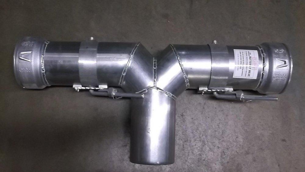 Hastings Irrigation Pipe Aluminum End Tee with Valve 