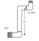 1-1/2 in. MIPT x MIPT PVC Swing Joint Assembly