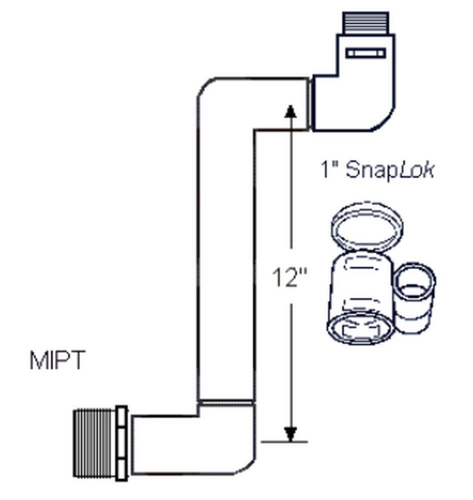 LASCO Fittings White 12 in. 80 Schedule PVC Pipe 