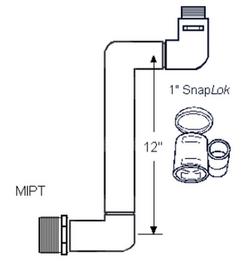 1 x 12 in. 80 Schedule PVC Pipe