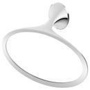 Oval Closed Towel Ring in Polished Chrome