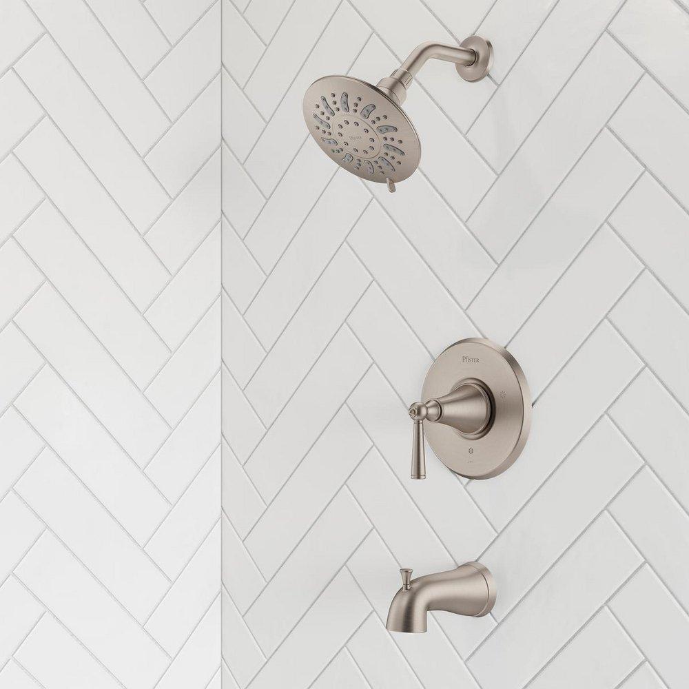 Pfister Brushed Nickel Single Handle Multi Function Bathtub & Shower Faucet Trim Only 