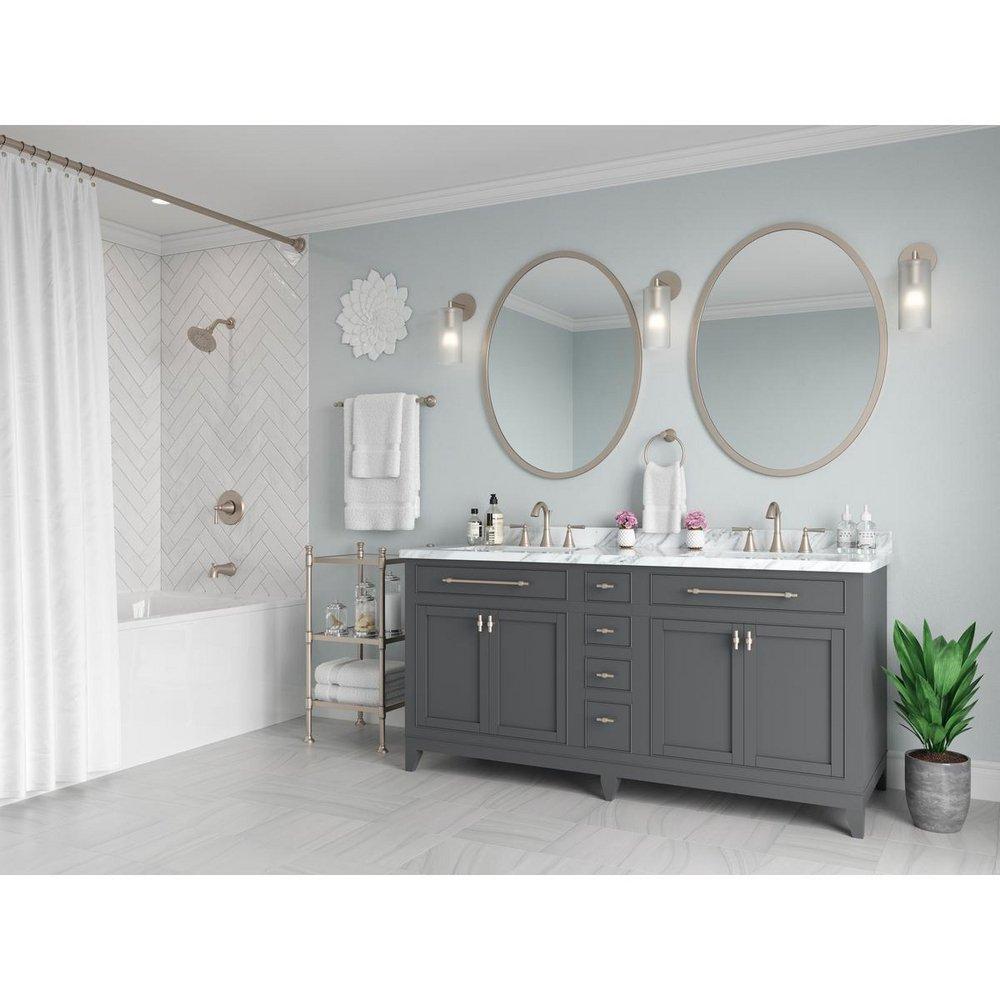 Pfister Brushed Nickel Single Handle Multi Function Bathtub & Shower Faucet Trim Only 