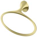 Oval Closed Towel Ring in Brushed Gold