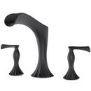 Pfister Matte Black Two Handle Roman Tub Faucet (Trim Only) 