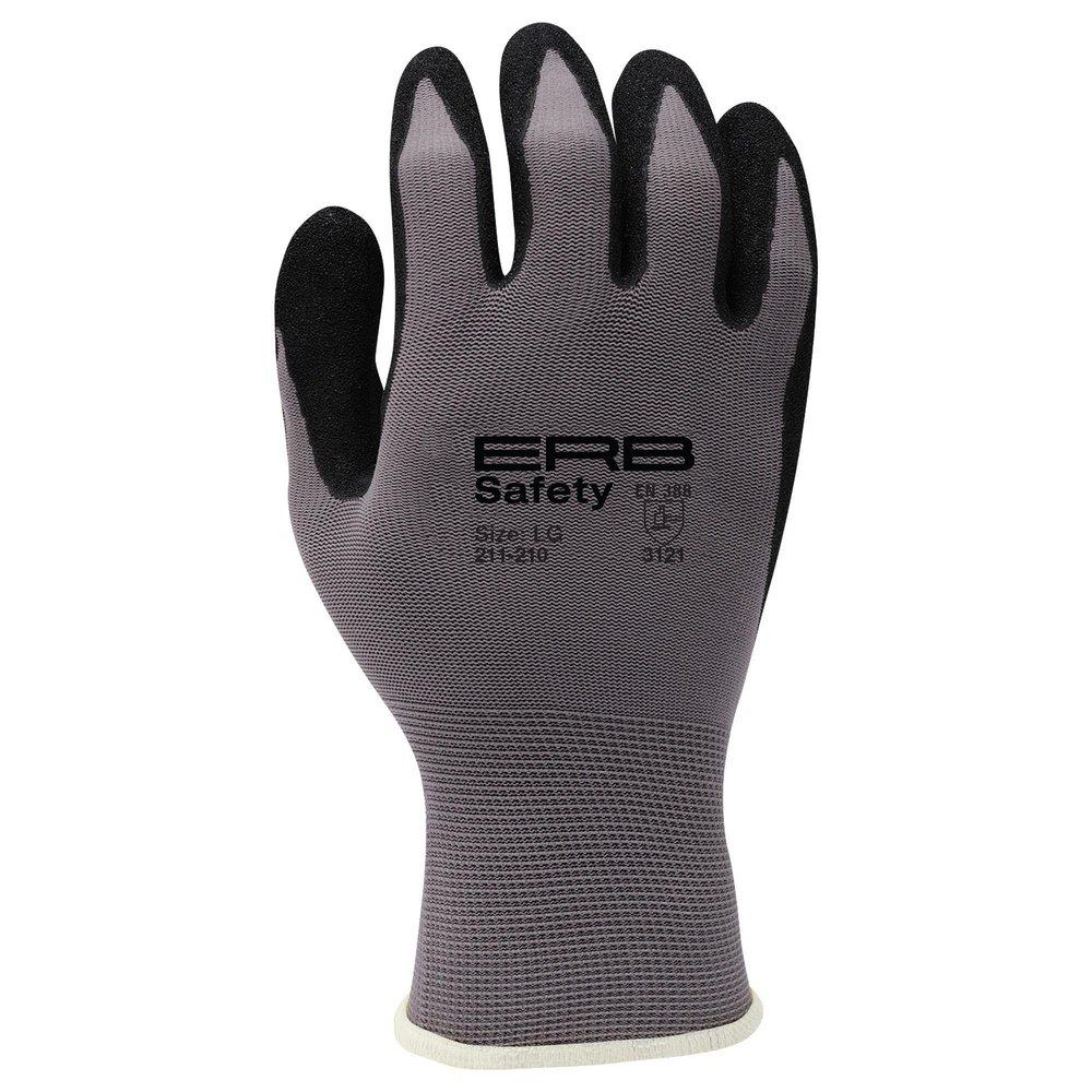 ERB Safety Grey 13 ga Nylon Gloves with Spandex Liner in Blue (Pack of 12) 