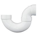 White PVC DWV Low Profile P-Trap 