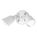 30W 2-Light LED Double Spot Wallpack Luminaire in Architectural White