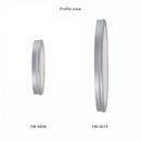 Titanium GEOS 10IN ROUND LED LOW-PROFILE FLUSH MOUNT 2700K IN TITANIUM 