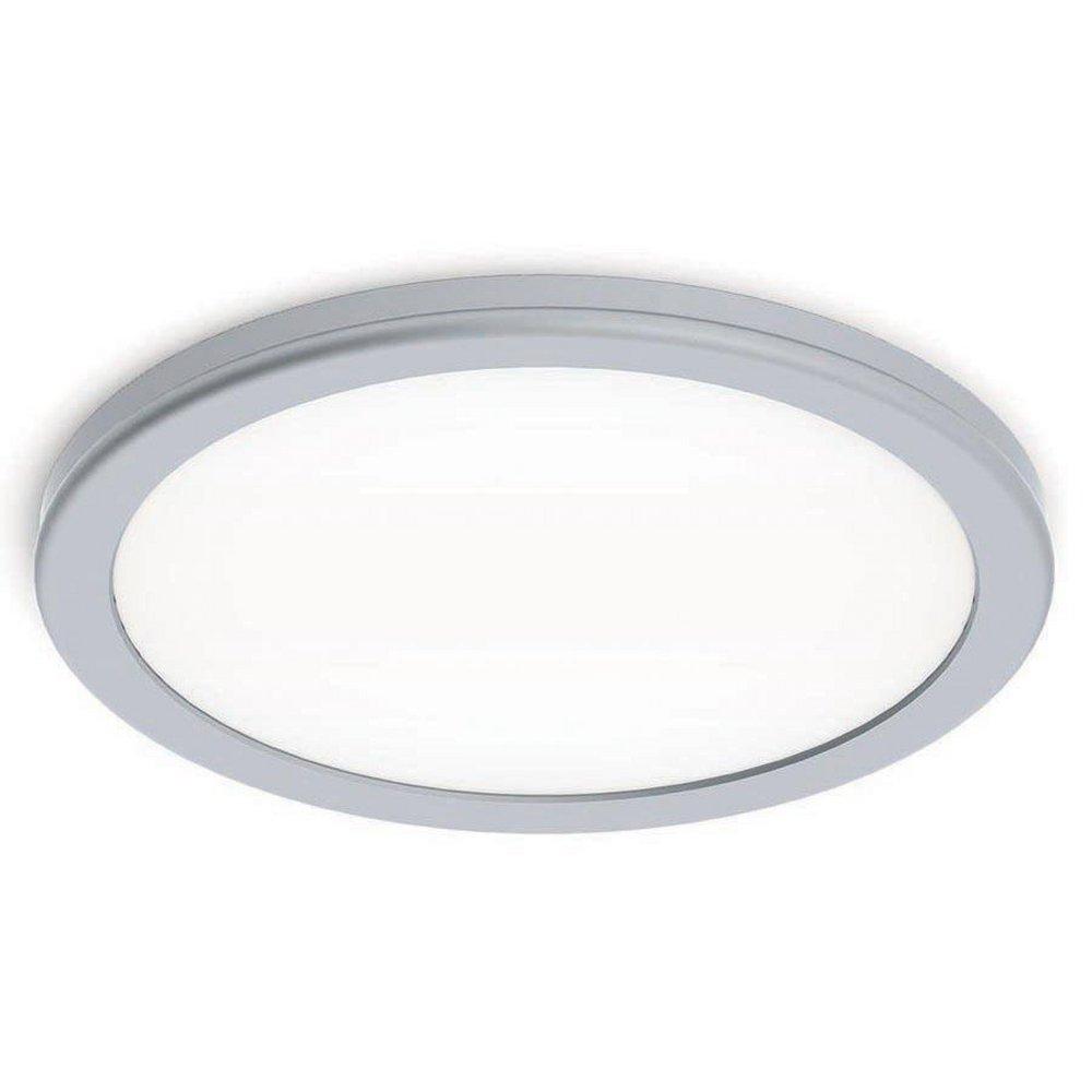 Titanium GEOS 10IN ROUND LED LOW-PROFILE FLUSH MOUNT 2700K IN TITANIUM 