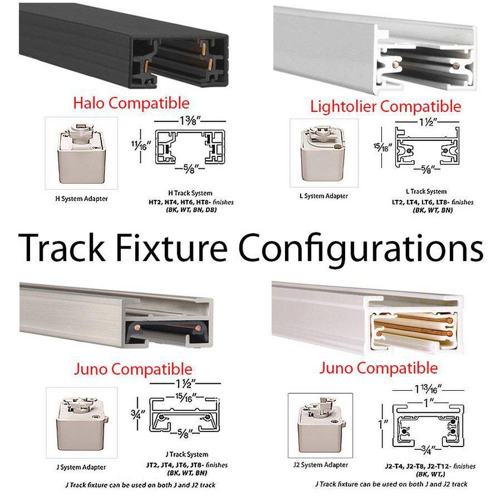 X10 LED H-Track Head in Brushed Nickel 