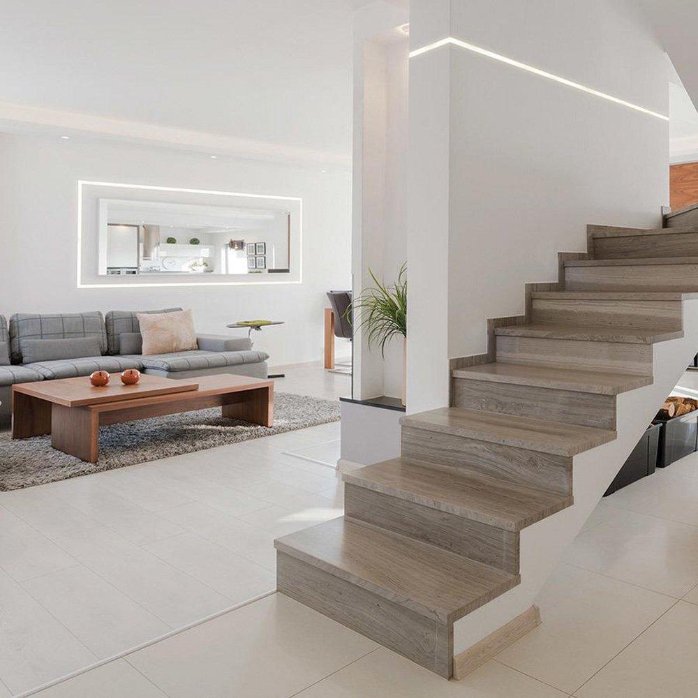 WAC Lighting White LED Linear Symmetrical Recessed Channel 