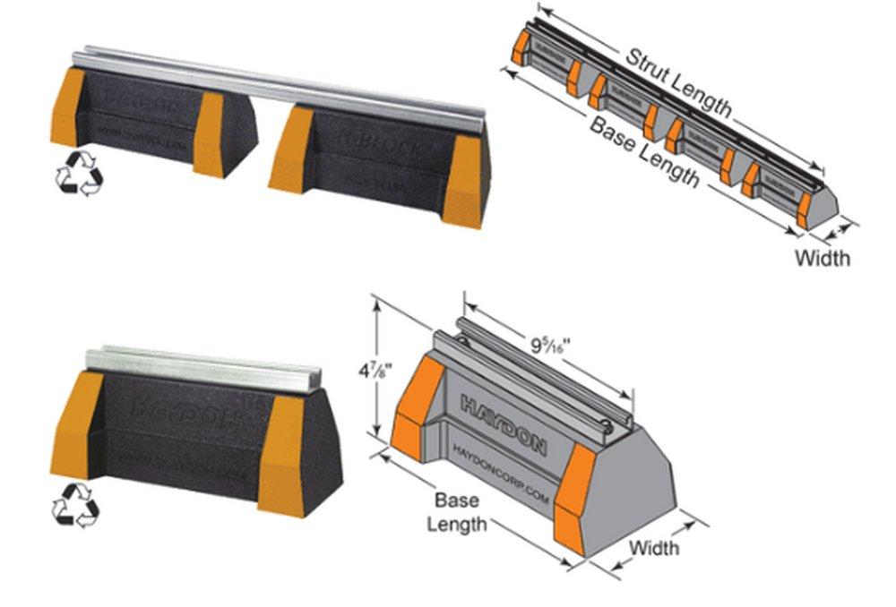 FNW&reg; Pre-Galvanized Recycled Rubber and Steel Support System 