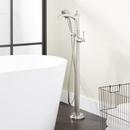 Single Handle Lever Floor Mount Filler in Polished Nickel - Less Valve