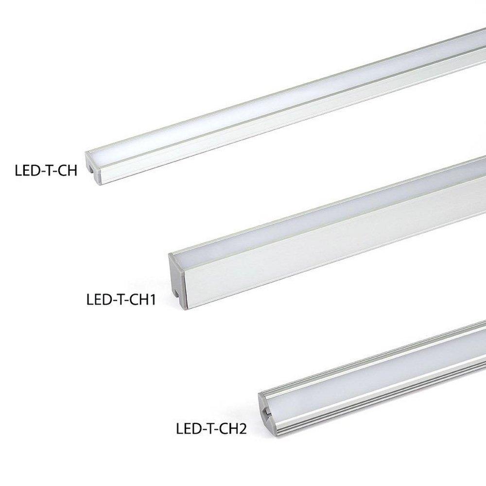 WAC Lighting Polished Chrome Aluminum Surface Mounted 45 Degree Angled Channel 