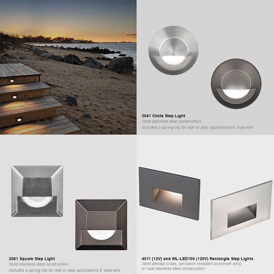 WAC Lighting White 2W 1-Light Integrated LED Path Light 