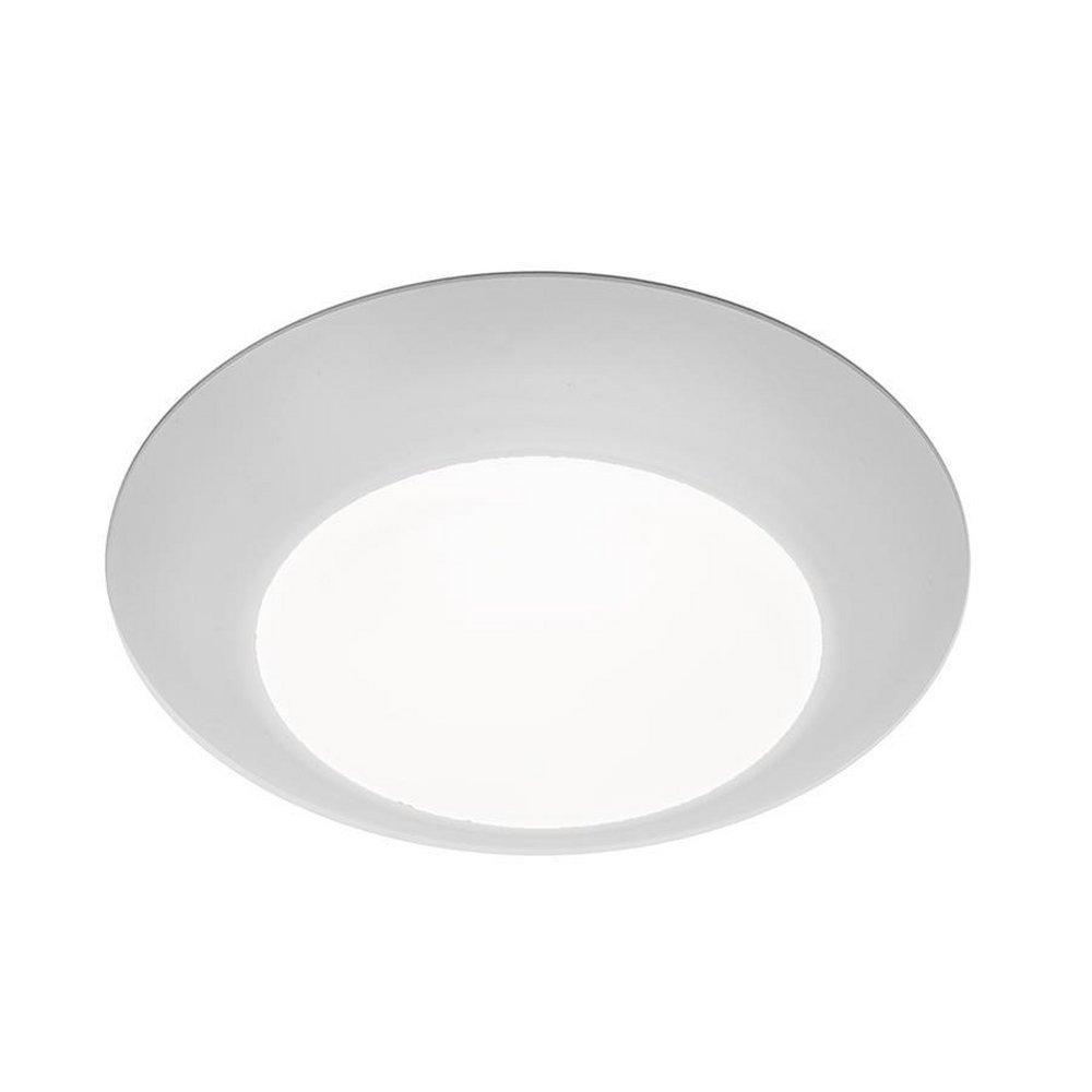 WAC Lighting White 12W 1-Light LED Disk Ceiling Light 