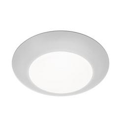 12W 1-Light LED Disk Ceiling Light in White