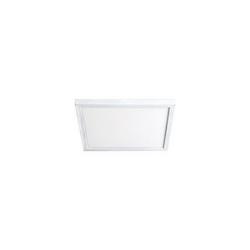 15W 1-Light LED Flush Mount Ceiling Fixture in White
