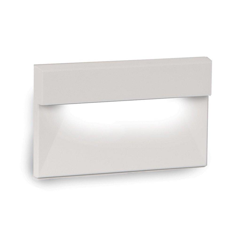 White LED HORIZONTAL LEDGE STEP AND WALL LIGHT 120V 3000K IN WHITE 
