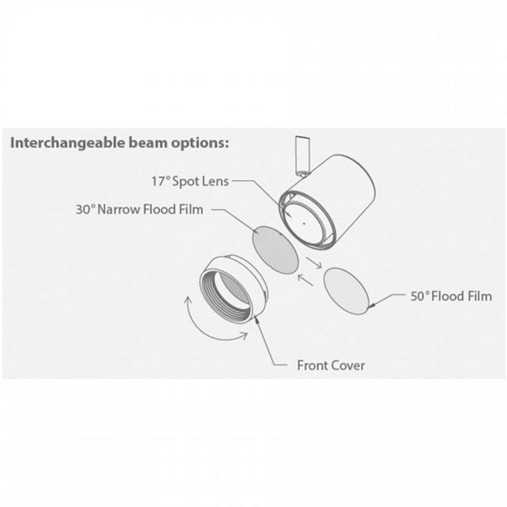 WAC Lighting Black 11W 1-Light LED Track Lighting 