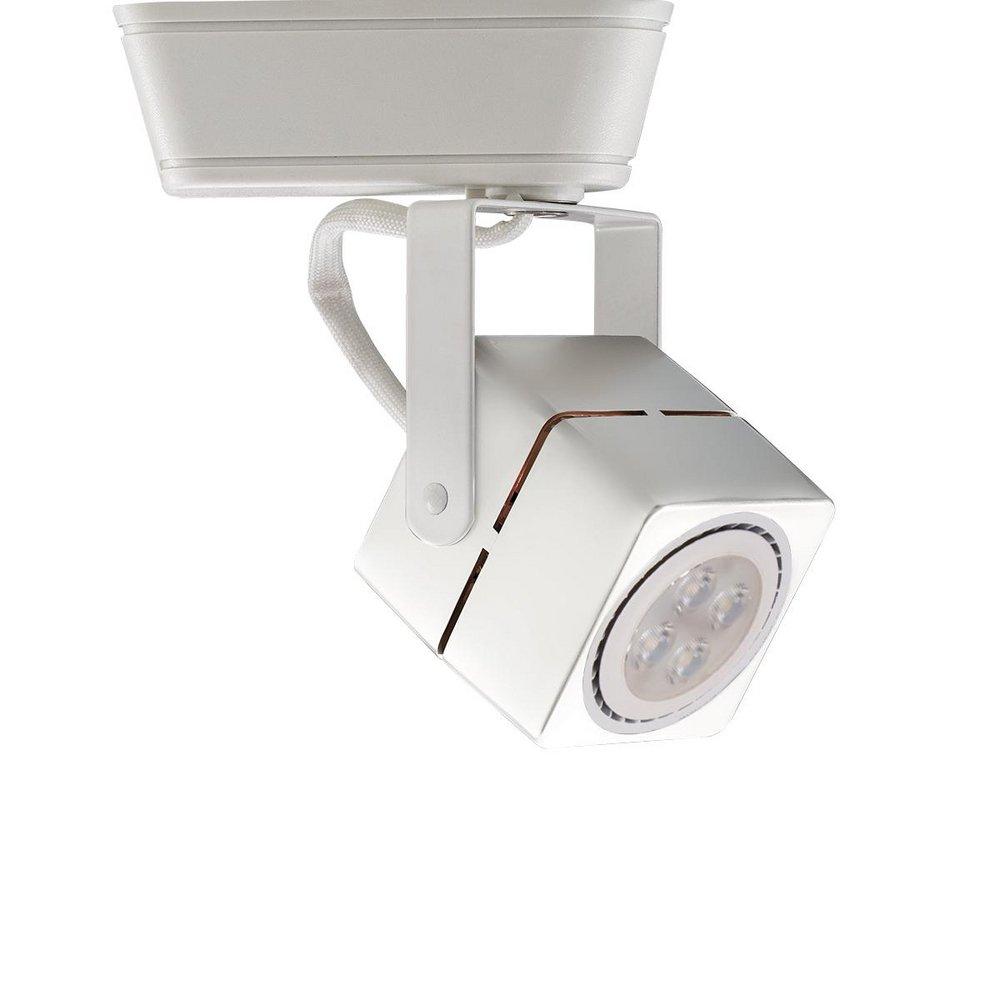 White HT-802 LED LOW VOLTAGE TRACK HEAD 8W IN WHITE FOR H TRACK 