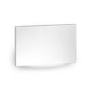 White LED HORIZONTAL SCOOP STEP AND WALL LIGHT 120V 3000K IN WHITE 