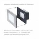 White LED HORIZONTAL SCOOP STEP AND WALL LIGHT 120V 3000K IN WHITE 