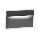22W 1-Light LED Step and Wall Light in Black
