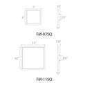 Brushed Nickel SQUARE LED 11IN FLUSH MOUNT 3500K IN BRUSHED NICKEL 