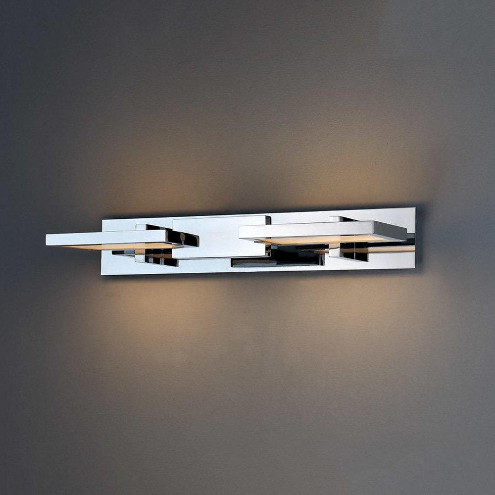 Chrome PIXEL 19IN LED BATHROOM VANITY & WALL LIGHT 3000K IN CHROME 