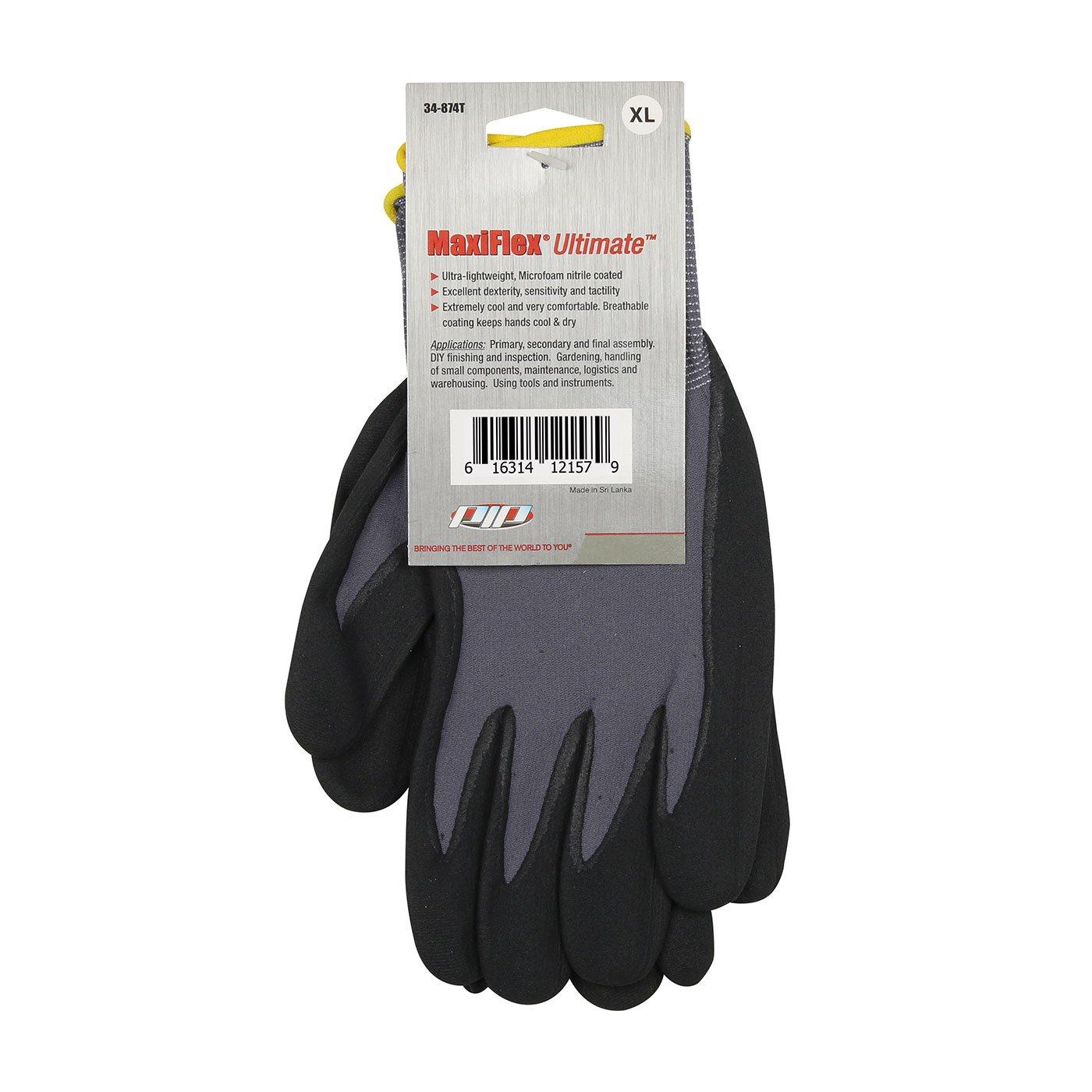 MaxiFlex&reg; Ultimate&trade; Grey 15 ga Nitrile Lycra and Plastic Reusable Glove in Grey and Black 