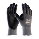 MaxiFlex&reg; Black Nylon and Lycra&reg; Gloves with Nitrile Coated Grip in Black and Grey 