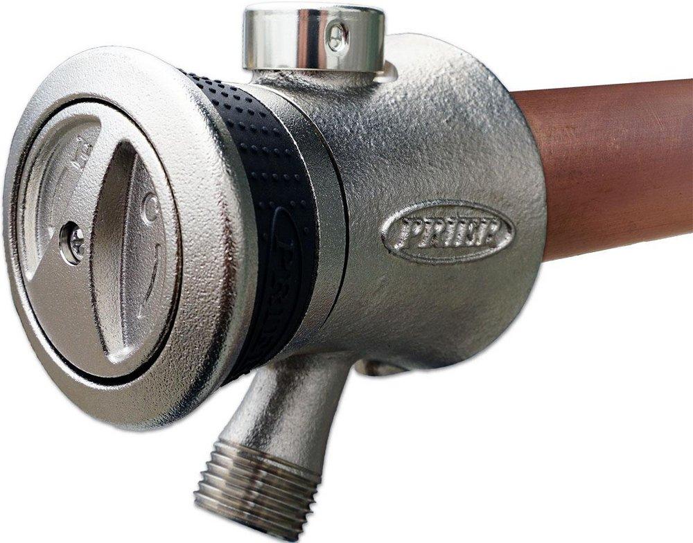 PRIER Products Satin Nickel 1/2 in. Brass and Stainless Steel Sillcock 