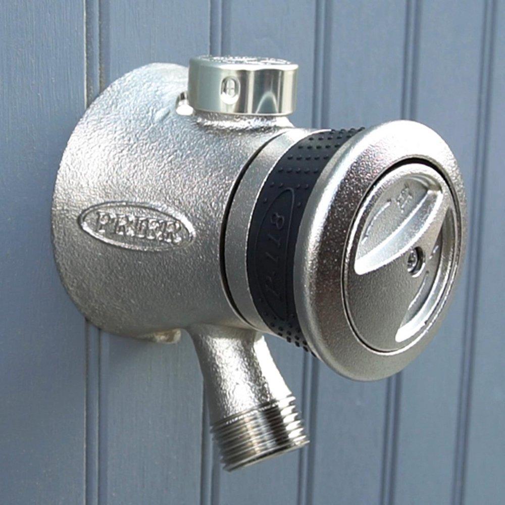 PRIER Products Satin Nickel 1/2 in. Brass and Stainless Steel Sillcock 