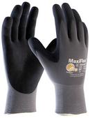 ATG&reg; Black Nitrile Coated Nylon and Lycra Seamless Gloves (Pack of 12) 